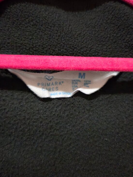 Primark Quarter Zip Up Fleece Henley Sweater Mock Neck Black Size M - Picture 4 of 4